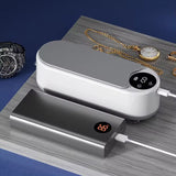 Mini Ultrasonic Jewelry Cleaner USB High Frequency Vibration Device Deep Cleaning for Glasses, Watches & Accessories