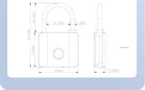 Fingerprint Smart PadlockBiometric Lock for Travel Luggage, Gym Lockers, Cabinets & Backpacks