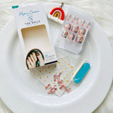 Crystal & Glitter Design Toe Nail Art Set