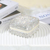 Rhinestone Jewelry Case Portable Sparkling Organizer Box for Rings, Earrings & Necklace