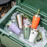 water Glass Replica 502ml Stainless Steel Coffee Mug with Handle Premium Brand Inspired Tumbler for Hot Drinks