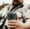 water Glass Replica 502ml Stainless Steel Coffee Mug with Handle Premium Brand Inspired Tumbler for Hot Drinks