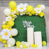 Yellow Daisy Balloon Garland Kit 116 PCS Party Decoration Set