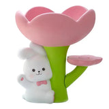 Cute Bunny Flower Jewelry Tray Decorative Desktop Organizer for Accessories & Small Essentials