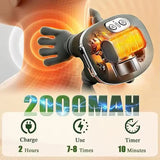 Portable Neck & Shoulder Massager with Heat Deep Tissue Kneading Massage Device