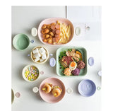 Pastel Ceramic Baking Dish with Handles Cute Oven-to-Table Serving & Casserole Tray