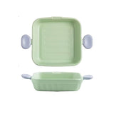 Pastel Ceramic Baking Dish with Handles Cute Oven-to-Table Serving & Casserole Tray