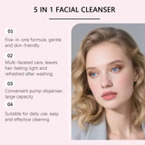 Hoygi 5-in-1 Hydrating Facial Cleanser Hyaluronic Acid, Niacinamide, Vitamin C, Vitamin E & Collagen Face Wash (100ml)