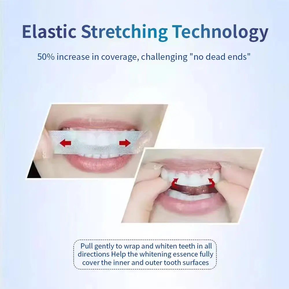 9D White Teeth Whitening Strips Professional Whitening Strips for Brighter Teeth (14 Strips / 7 Treatments)