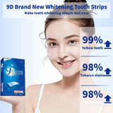 9D White Teeth Whitening Strips Professional Whitening Strips for Brighter Teeth (14 Strips / 7 Treatments)