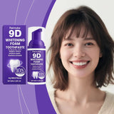 9D Whitening Foam Toothpaste Deep Cleansing Whitening Mousse Toothpaste (50ml)