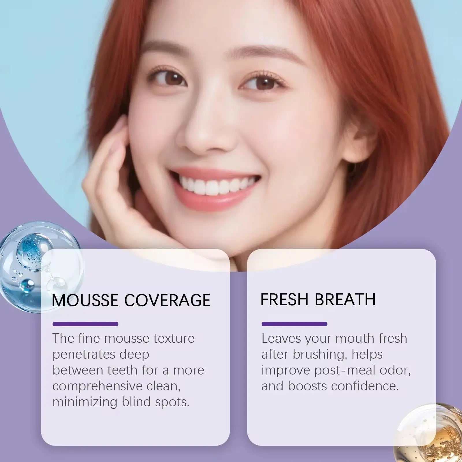 9D Whitening Foam Toothpaste Deep Cleansing Whitening Mousse Toothpaste (50ml)