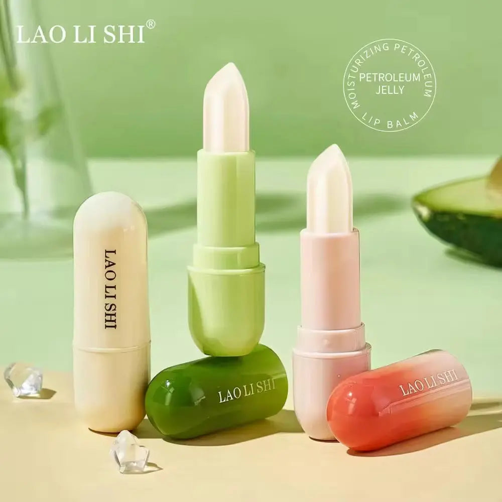 Pack Of 3 Moisturizing Lip Balm Avocado, Strawberry & Botanical Hydrating Lip Care
