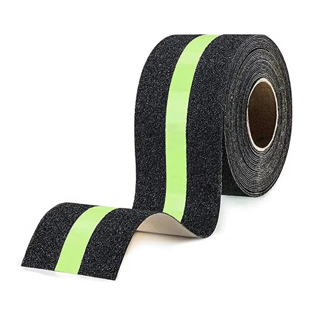 Glow-in-the-Dark Anti-Slip Safety Tape Waterproof Non-Skid Grip Tape for Stairs, Floors & Bathrooms