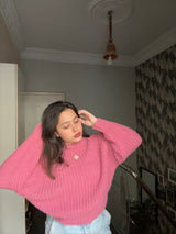 Vintage Lantern Long Sleeve Sweater Women Korean Autumn Winter Knitwear O Neck Pullover Tops Chic Fashion Solid Female Jumper