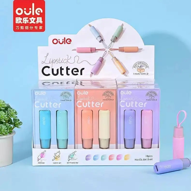 Mini Lipstick Style Utility Cutter Knife Portable Retractable Paper Cutter