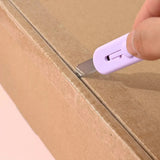 Cute Donut Mini Utility Cutter Knife Kawaii Retractable Box Cutter for Crafts & Office