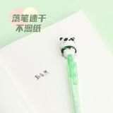 Cute Panda Retractable Gel Pen 0.5mm Black Ink Kawaii Writing Pen