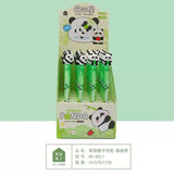Cute Panda Retractable Gel Pen 0.5mm Black Ink Kawaii Writing Pen