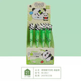 Cute Panda Retractable Gel Pen 0.5mm Black Ink Kawaii Writing Pen