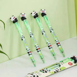 Cute Panda Gel Pen Set 0.5mm Black Ink Kawaii Cartoon Writing Pens (2-Pack)