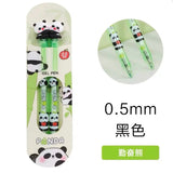 Cute Panda Gel Pen Set 0.5mm Black Ink Kawaii Cartoon Writing Pens (2-Pack)