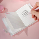 Mini Plush Cover Notebook Cute Pocket Diary with Soft Touch Cover