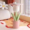 Tulip Bloom Side Table Pink Pot Design
