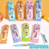 Zootopia Inspired 0.5mm Mechanical Pencil Set with Eraser & Lead Refills Cute Cartoon Stationery for Kids & Students