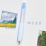 Cotton Candy Gel Pen Set Twisted Pastel Aesthetic 0.5mm Black Ink Pens for School & Journaling