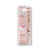 HB & 2B Wooden Pencil Set 12PCS Cute Kawaii School Stationery