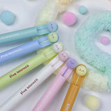 Hug Warmth Pom Pom Gel Pen 0.5mm Cute Retractable Smooth Writing Pen