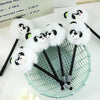 Cute Fluffy Panda Gel Pen 0.5mm Black Ink Kawaii Plush Writing Pen