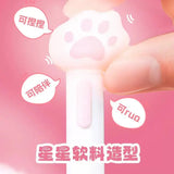 Cute Cat Paw Light-Up Gel Pen Set 0.5mm Kawaii Black Ink Pens