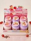 Cute Strawberry Milkshake Crystal Slime Soft Scented DIY Stretch Slime