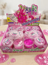 Dragon Fruit Crystal Slime Glitter Jelly Slime with Foam Cubes Soft Stretchy Sensory Toy