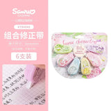 Correction Tape Set 6 PCS Kawaii Correction Rollers (36m Total)