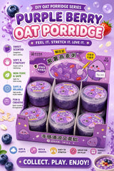 Purple Berry Oat Porridge Slime Soft Stretchy DIY Sensory Slime Toy