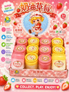 Strawberry Cream Crystal Slime Soft Stretchy Scented DIY Slime for Kids