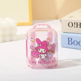 Cute Mini Character Suitcase Eraser Set Kawaii Cartoon Puzzle Erasers for Kids