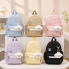 Mini Kids Backpack with Plush Charm Cute School & Travel Backpack for Girls & Boys
