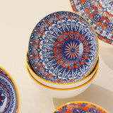 Bohemian Ceramic Bowl Set with Gift Box 4/6 Piece Random Pattern Bowls without Chopsticks
