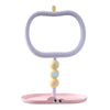 Cute Apple Shape Vanity Mirror with Jewelry Storage Tray Pastel Desktop Makeup Mirror