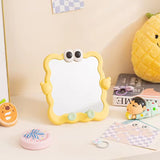 Cute Cartoon Wall Mounted Makeup Mirror with Phone Stand Multifunction Vanity Mirror
