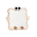 Cute Cartoon Wall Mounted Makeup Mirror with Phone Stand Multifunction Vanity Mirror