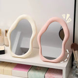 Irregular Wavy Vanity Mirror Aesthetic Desktop Makeup Mirror for Bedroom & Dressing Table