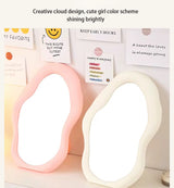 Irregular Wavy Vanity Mirror Aesthetic Desktop Makeup Mirror for Bedroom & Dressing Table