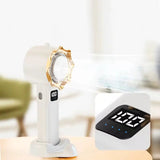 Rechargeable Handheld Turbo Fan with Digital Display & Stand