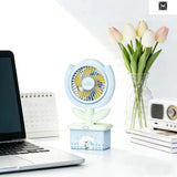 Cute Tulip Mini Portable Desk Fan
