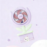 Cute Tulip Mini Portable Desk Fan